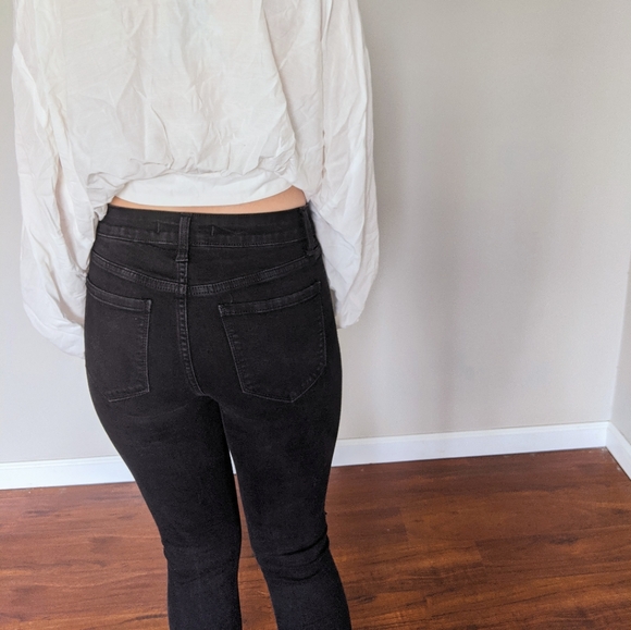 High Rise Black Eunina Skinny Jean - Picture 4 of 5